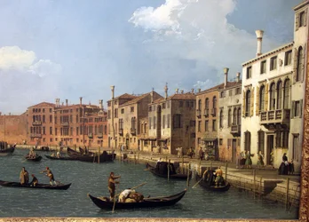 View of the Santa Chiara Canal in Venice